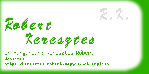 robert keresztes business card